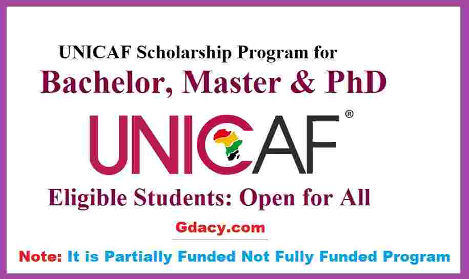 UNICAF Scholarships for International Students